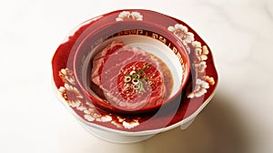 Neo-traditionalist Beef Steak In Oriental Bowl By Kilian Eng