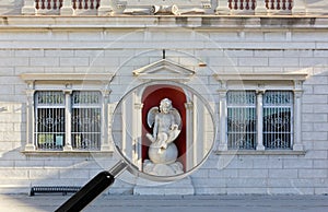Neoclassic Building in the Main Square of Palmanova under the Ma photo