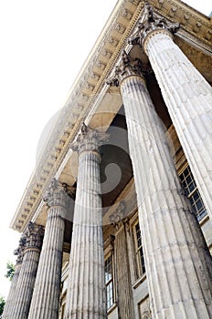 Neoclassical architecture with columns