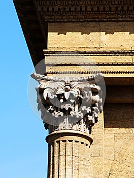 Neoclassical architecture, corinthian capital photo
