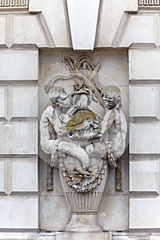 Neoclassical building Somerset House in the district Covent Garden, London, United Kingdom