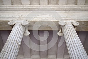 Neoclassical columns capitals