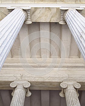 Neoclassical columns capitals