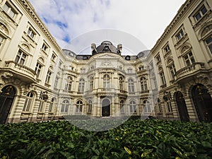 Neoclassical palace of the count of flanders court of audit Rekenhof in city center of Brussels Belgium