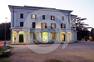 The neoclassical palace Torlonia today Museum of Villa Torlonia in Rome, Italy