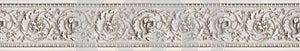 Neoclassical stucco frame with floral elements - seamless pattern useful for renderings applications