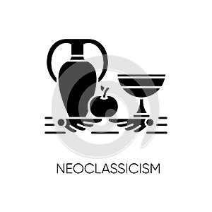 Neoclassicism black glyph icon photo