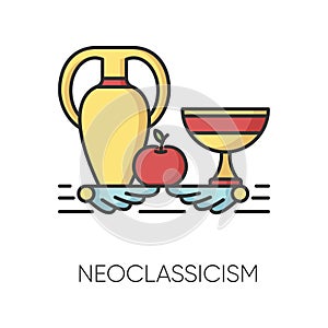 Neoclassicism RGB color icon
