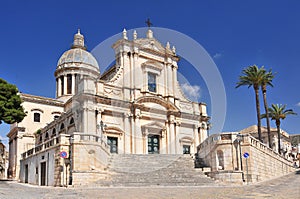 The Neoclassicist Church of the Annunziata 16th century in Comiso Sicily, Italy. photo