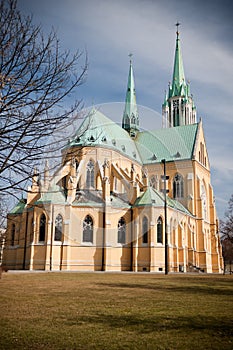 Neogothic Cathedral in Lodz photo