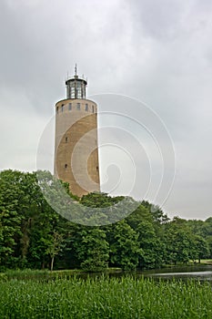 Neogothic old water tower in Ostend