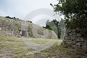 The neolithic cairn of Gavrinis 3500 BC in bretagne