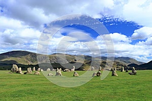 Neolithic Castlerigg Stone Circle near Keswick, Lake District National Park, Cumbria, England, Great Britain