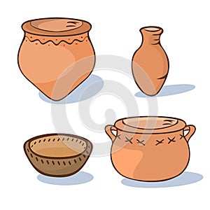 Neolithic ceramics cartoon