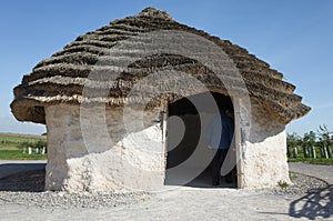 Neolithic house, Stonehenge, England.