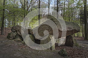 Neolithic passage grave, Megalithic stones in Osnabrueck-Haste photo
