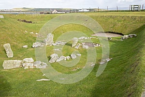 Neolithic or Stone Age building, Jarlshof, Scotland
