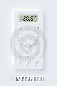 Neomorphism climat application interface design