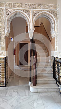 Neomudejar palace house interior-Torremolinos