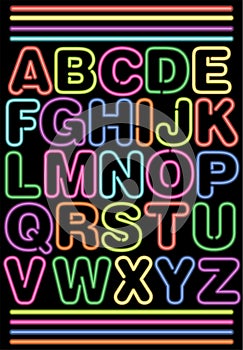 Neon Alphabet/eps