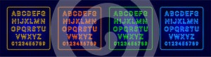 Neon alphabets