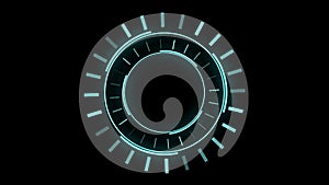 Neon  animation of hud circle.