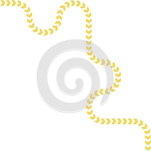 Neon Arrow Freeform Wavy Path