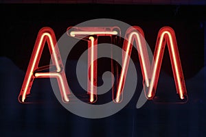 Neon ATM Sign