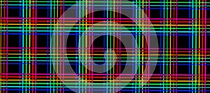 Neon background, cage of light rays