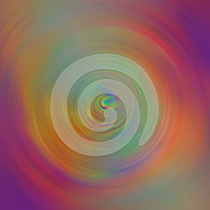 Neon background with volumetric curvy shapes and wavy lines Abstract fluid swirl or vortex of bright orange purple pink mix shape