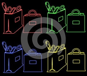 Neon bags