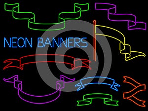 Neon Banner Set
