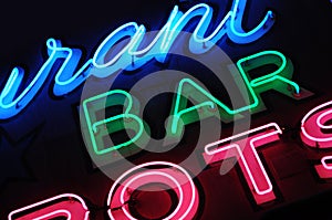 Neon bar sign