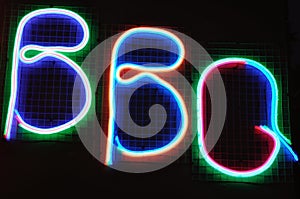 Neon bbq sign