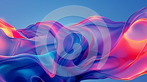 Neon blue and purple multicolored smoke puff cloud design elements, Picture of colorful abstract blue background The screen shows