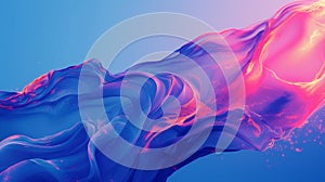 Neon blue and purple multicolored smoke puff cloud design elements, Picture of colorful abstract blue background The screen shows