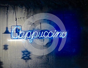 Neon Cappuccino Sign