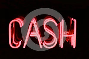 Neon Cash Sign