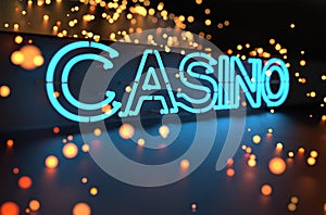 Neon Casino Sign photo