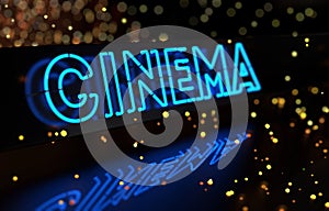 Neon Cinema Sign