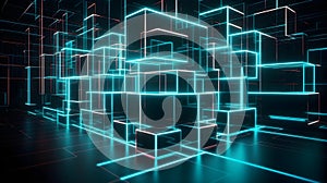 Neon cityscape marvel