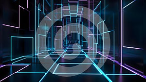 Neon cityscape marvel