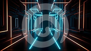 Neon cityscape marvel