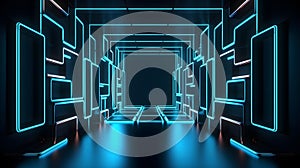 Neon cityscape marvel