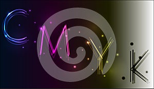 Neon CMYK model