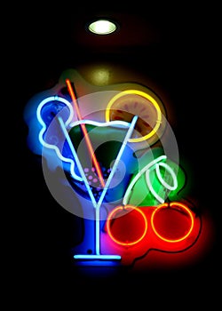 Neon Cocktail Sign