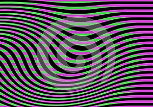 Neon Colored Pattern with Stripes and Waves. ChatGpt Technology Background. Abstract Modern Digital Bg. Vector