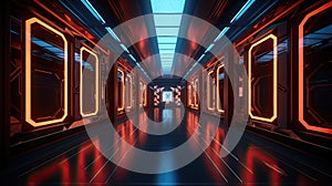 The Neon Corridor: A Technicolor Journey