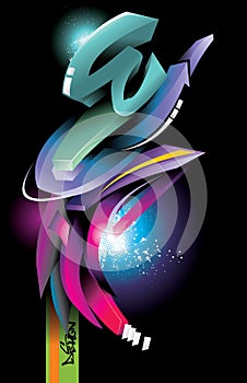 Neon design illustration