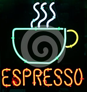 Neon espresso